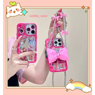 🎁ส่งของขวัญ🎁เคสไอโฟน สำหรับ 11 14 for iPhone Case 13 12 Pro Max น่าสนใจ น่ารัก โซ่มุก กันกระแทก เคสนิ่ม เคสโทรศัพท์