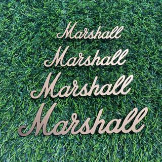 โลโก้มาแชล logo marshall ติดหน้าตู้ลำโพงบลูทูธ