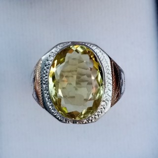 #62 #แหวนชายเพอริดอทแท้ #เงินแท้92.5 #Natural Peridot Ring