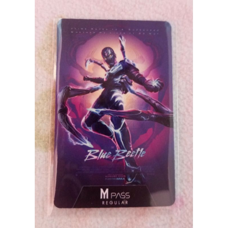 บัตรหนัง บัตรสะสม MPass Blue Beetle บลูบีเทิล จาก Major Cineplex บลูบีทเทิล บลู บีเทิล M pass Regula