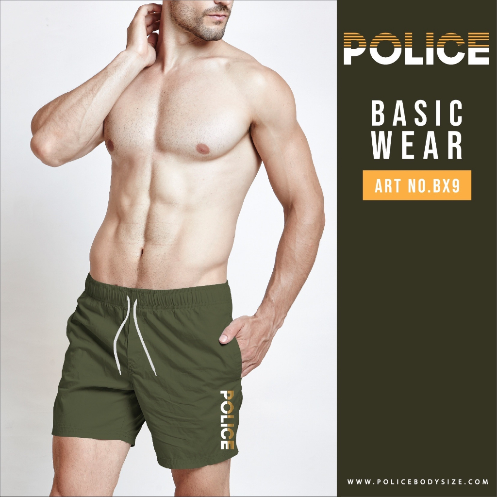 กางเกง Boxer Police สีกรม ดำ (BX9)