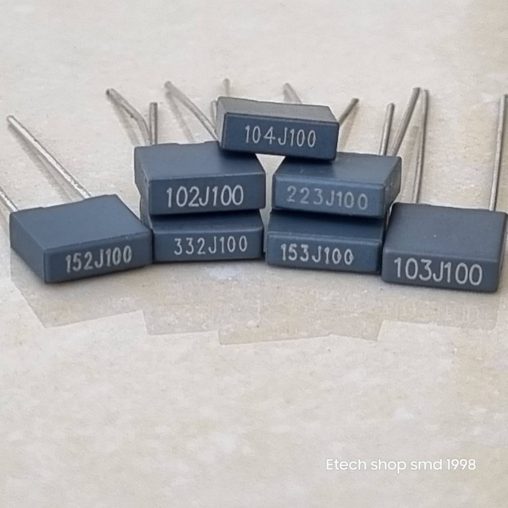 10ชิ้น102J100 103 104 105 223 472 105 225คาปาซิเตอร์เครื่องเชื่อมอินเวอร์เตอร์POLYESTER  FILM BOX( 1