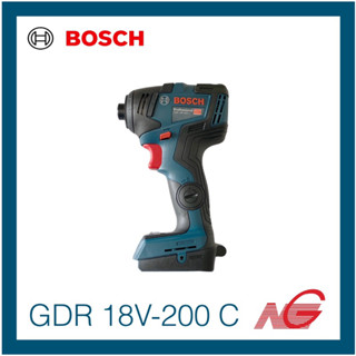 BOSCH บ๊อช สว่านไขควงกระแทกไร้สาย GDR 18V-200 C 06019G4102 เครื่องเปล่า ไม่รวมแบตและแท่นชาร์จ