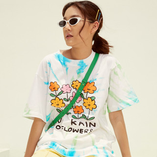 Hidden Folder (No Rain No Flowers : Tie-dye) เสื้อยืด มัดย้อม ใส่อยู่บ้าน