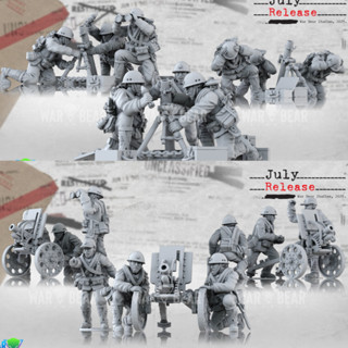 WWII Japanese Support weapons -3d print miniature boardgame model war game