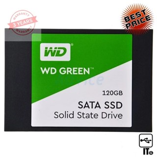 120 GB SSD SATA WD GREEN (WDS120G2G0A) ประกัน 3Y