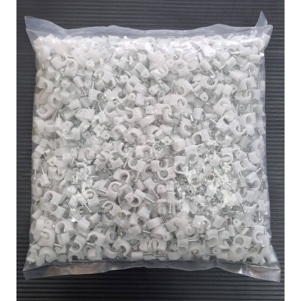 กิ๊บตอกสายไฟเบอร์ออฟติก(CABLE CLIP) Flat Type 1-2Core บรรจุ 1,000ตัว/ถุง สีขาว,ดำ ราคา ถูกที่สุด ดีลบีเคเค แกลเลอรีภาพที่ 7