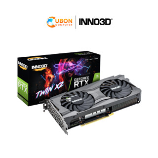 [เเถมGift Voucher 100 บาท] การ์ดจอ INNO3D  RTX 3060 TWIN X2 - 12GB GDDR6 (N30602-12D6-119032AH)