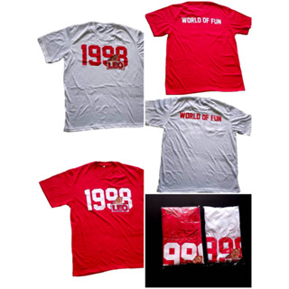 เสื้อLEOงานแท้ั1998สีสดใสผ้าcottonรอบอก42นิ้ว