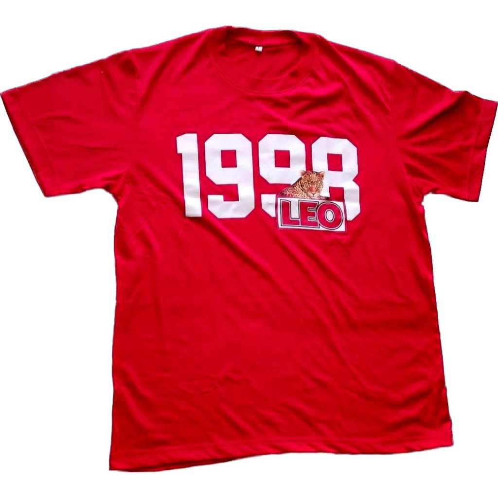 เสื้อLEOงานแท้ั1998สีสดใสผ้าcottonรอบอก42-44นิ้ว