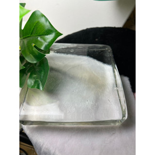 Glass Rough 1.286 gram 120x130 mm clear white