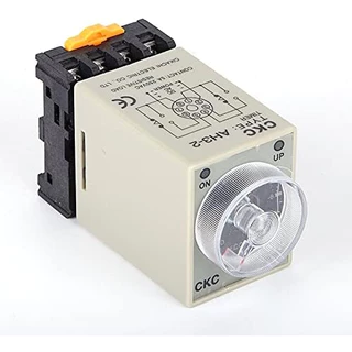 CKC Timer AH3-3 220V ไทม์เมอร์ ฟรีซ็อกเก็ต ช่วงเวลา 10/30/60วินาที 10/30/60นาที Delay-ON Delay-OFF