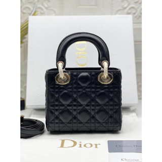 กระเป๋า  Dior งานออริเทียบแท้หนังแท้ สวยมาก size 18cm boxset*