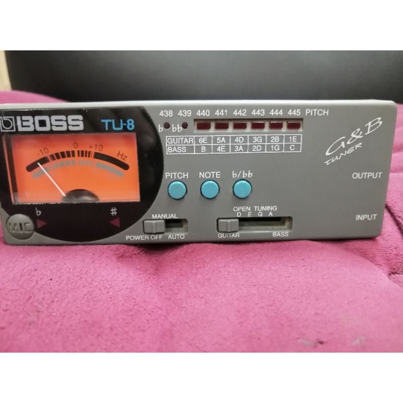 BOSS TU-8 GUITAR, BASS TUNER สินค้า​มือ​2