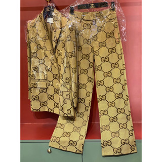 (ขายแยก) GUCCI GG JUMBO SET ชุดเซท เสื้อสูท เบรเซอร์ + กางเกงขายาว กุชชี่