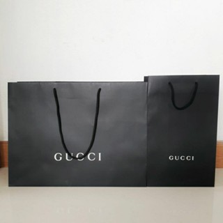 ถุง gucci แท้ 💯% ถุงกระดาษ gucci ถุงแบรนด์ gucci