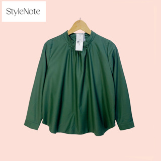 เสื้อ StyleNote ผ้าคอตต้อนผสมโพลี ไซด์ -  S   อก 39 ยาว 22.5 นิ้ว เสื้อทรงสวยน่ารักมาก ผ้าวสวยมาก สีสวย  ผ้าดีทิ้งตัวสวย