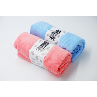 [ขายส่ง]ผ้าเช็ดตัวขนเป็ดสีพื้น  รุ่นพิเศษหนานุ่ม 1 โหล