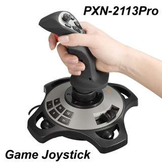 PXN-2113 Pro Joystick Flight Simulator Gamepad Controller Pc Flight Simulator Cockpit Stick for PC/Desktop Laptop