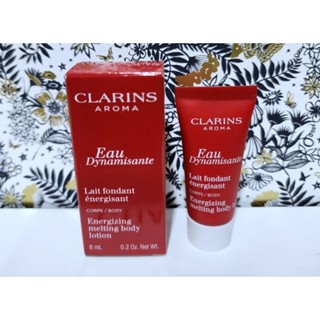 บอดี้โลชั่น แท้💯%Clarins Eau Dynamisante Energizing Melting Body Lotion 8 ml. มีฉลากไทย