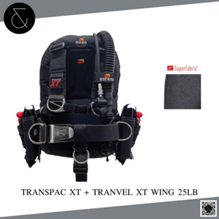 DIVE RITE - Transpac XT BCD Set บีซีดีแบบวิง น้ำหนักเบา ถุงลม Superfabric 25lb