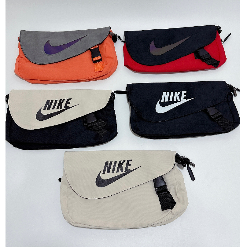 🔥พร้อมส่ง！NIKE กระเป๋าสะพายข้างผู้ชายและผู้หญิง