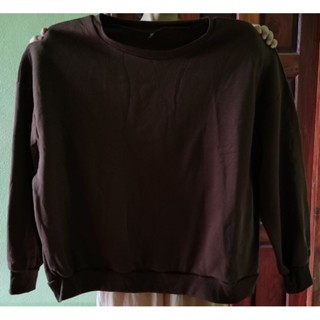 เสื้อกันหนาวไซส์ใหญ่ ขนาด 4XL สีน้ำตาล Shein(ซีอิน)