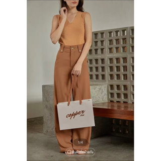 YY261-Copper.bkk กางเกงขายาวรุ่น Mia pants size XXL