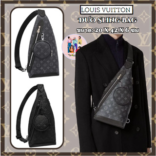 Louis Vuitton/กระเป๋าสะพาย DUO/กระเป๋าสะพายข้าง/กระเป๋าสะพายข้าง/ผู้ชาย/ซื้อของแท้