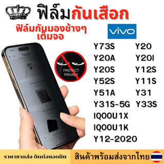 ฟิล์มกันมอง ฟิล์มกันเสือก Vivo Y73S Y20 Y20A Y20I Y20S Y12S Y12-2020 Y52S IQOOU1K Y11S IQOOU1X Y31S-5G Y51A Y31 Y33S