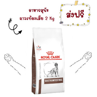 -ส่งฟรี- Royal Canin Gastro intestinal 2 kg อาหารสุนัขท้องเสียโรยัลคานิน 2 kg