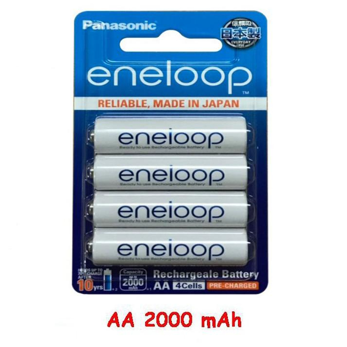 แท้ 100% ประกันศูนย์ Pack 4 ก้อน Panasonic eneloop Pro AAA 950 mah, AA 2550mAh AAA 2000 mah ถ่านชาร์จ