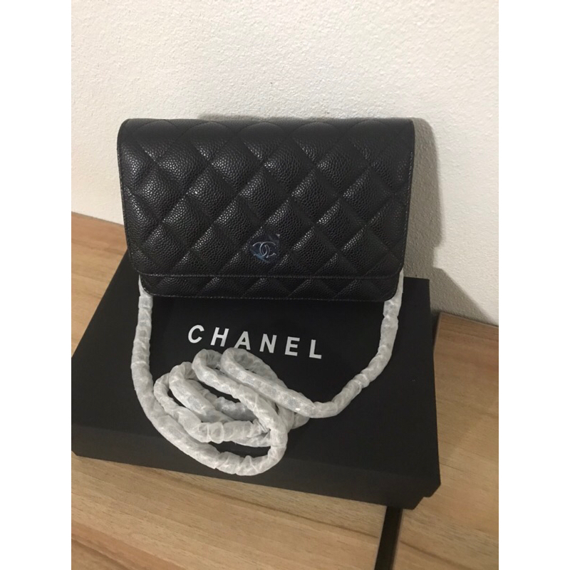 กระเป๋า Chanel woc อะไหล่สีเงินเกรด vip
