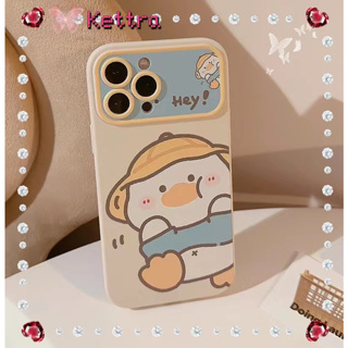 💜Kettra💜การ์ตูน ความคิดสร้างสรรค์ iPhone 11 14 pro max ป้องกันการหล่น ขอบเต็ม หวานสวย น่ารัก case for iPhone 12 13