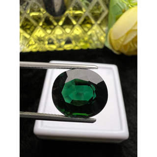 Lab Green Tourmaline 12x14mm 1 pieces