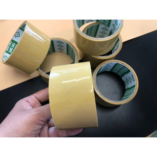 (ยกโหล 12 ชิ้น) No.663  เทปสีน้ำตาล เทปปิดกล่องพัสดุ เทปติดล…