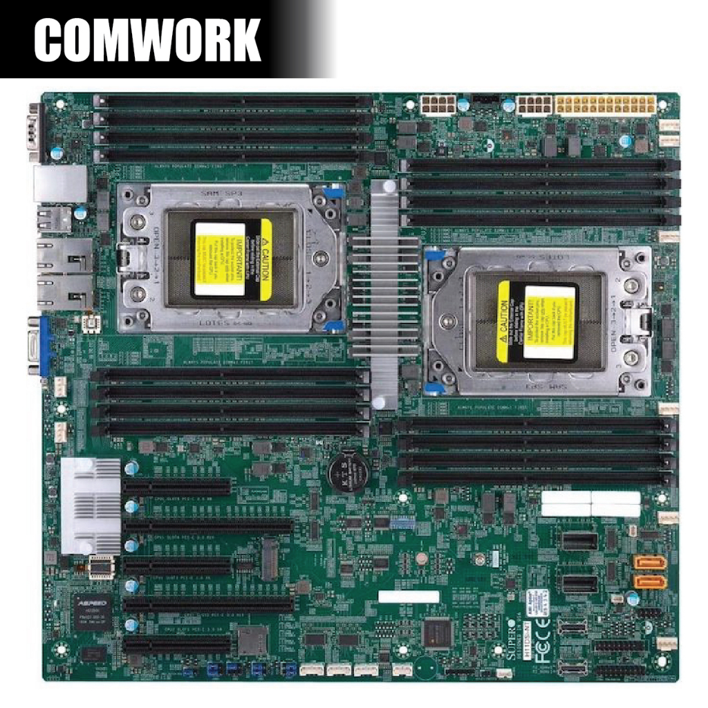 เมนบอร์ด SUPERMICRO H11DSi DUAL AMD EPYC WORKSTATION SERVER MAINBOARD MOTHERBOARD CPU XEON COMWORK
