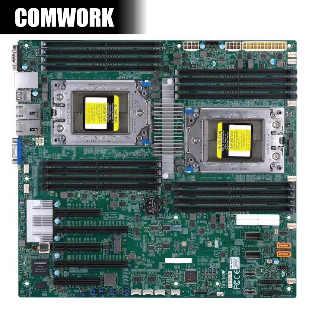 เมนบอร์ด SUPERMICRO H11DSi DUAL AMD EPYC WORKSTATION SERVER MAINBOARD MOTHERBOARD CPU XEON COMWORK
