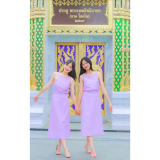 WaWow-Long Barbie dress  เดรสใส่เที่ยว ใส่ออกงาน เดรสยาว ลุคดูแพงมีความออกงานแบบคาเฟ่ในตัว เกาหลีเกาใจมาก