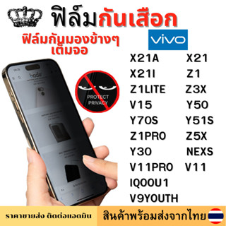 ฟิล์มกันมอง ฟิล์มกันเสือก Vivo V9YOUTH X21A X21 X21I Z1LITE Z3X V15 Y50 Y70S Y51S Z1PRO Z5X Y30 IQOOU1 NEXS V11 V11PRO