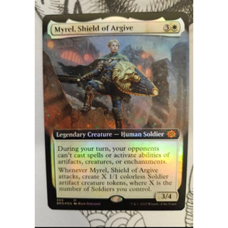 การ์ด MTG Myrel, Shield of Argive Foil Extend White Magic the Gathering EDH รุ่น BRO สภาพ Nm