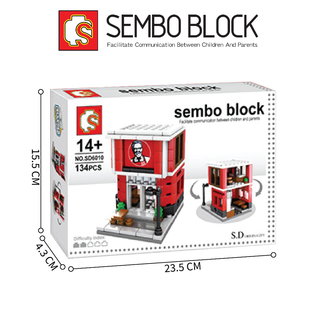 ชุดตัวต่อ SEMBO BLOCK ร้านค้า เเบรนด์ดังหลากหลายรูปแบบต่อๆกันเป็นเมืองได้ - รูปที่ 2