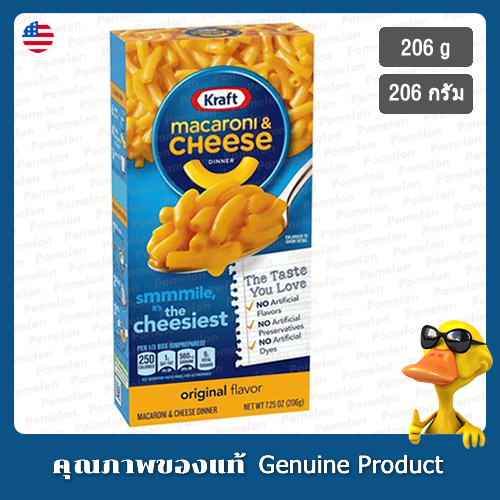คราฟท์มักกะโรนีแอนด์ชีสออริจินัล 206มล - Kraft Macaroni & Cheese Original 206g