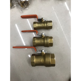 บอลวาล์วทองเหลือง KITZ (1/2 ,3/4 ,1นิ้ว ,11/2นิ้ว 2”) (400T) ก้านส้ม ( Ball Valve Kitz T / AKT )