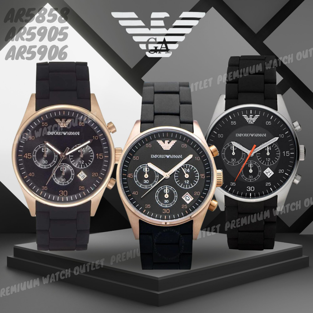 OUTLET WATCH นาฬิกา Emporio Armani OWA332 นาฬิกาผู้ชาย นาฬิกาข้อมือผู้หญิง แบรนด์เนม Brand Armani Watch AR5878