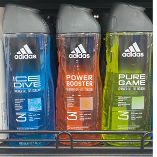 เจลอาบน้ำและดูแลผิวสำหรับผู้ชาย Adidas Shower Gel Body Hair Face  400 ml หอมฟุ้งๆติดผิวค่ะ