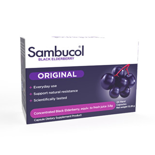 Sambucol Black Elderberry Capsule 24 เม็ด