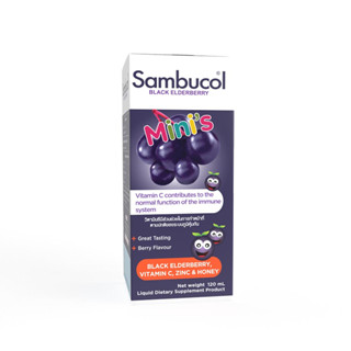 Sambucol Black Elderberry Minis Liquid 120ml.