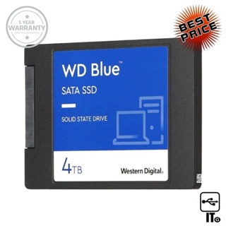 4 TB SSD SATA WD BLUE (WDS400T2B0A) ฮาร์ดดิส ฮาร์ดดิสก์ ฮาร์ดดิสก์ ssd ฮาร์ดดิสก์คอมพิวเตอร์ ประกัน 5Y