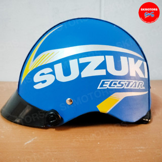 หมวกกันน็อคครึ่งใบ Suzuki สีน้ำเงิน แท้เบิกศูนย์ 100%